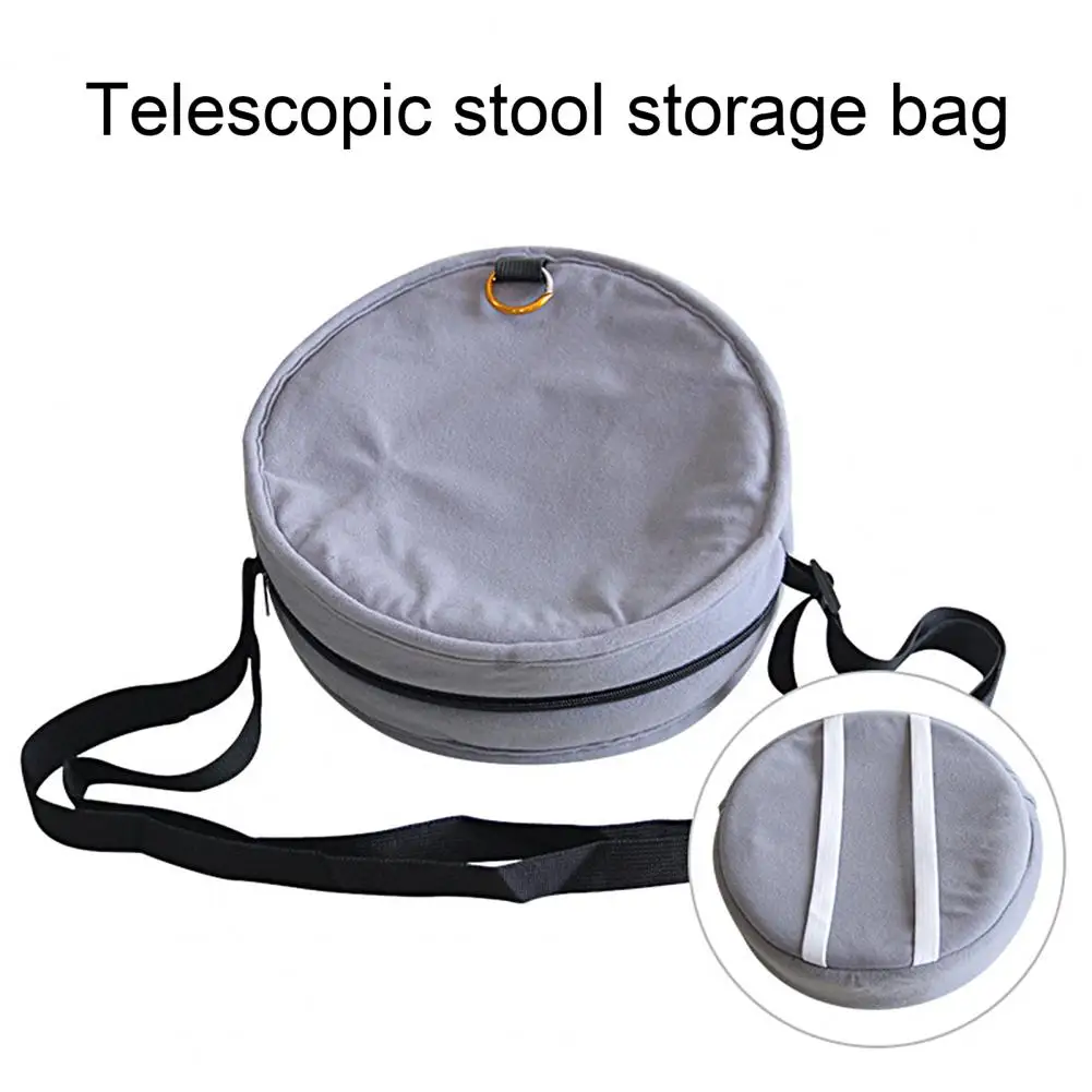 Stool Shoulder Bag Outdoor Soft Cushion Storage Stool Nylon Webbing Telescoping Collapsible Stool Storage Bag for Hiking Tours