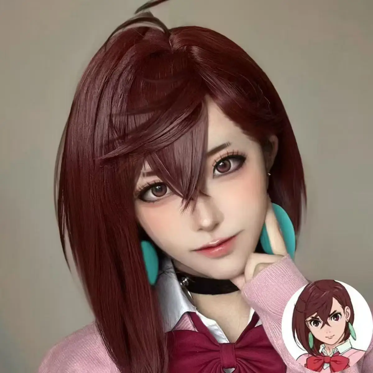 

Dandachi Ayase Momo Cosplay Accessories Wig & Ear Clips