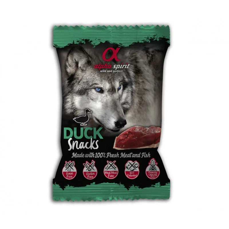 Alpha Spirit Snacks for dogs 50Gr duck