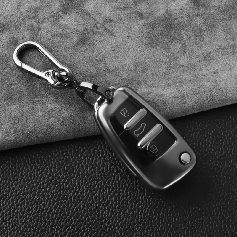 

TPU Car Flip Key Case Cover for Audi A3 A4 B6 B7 B8 A6 C5 C6 RS3 S1 S3 Q3 Q5 Q7 TT Protector Holder Keyless Shell Accessories