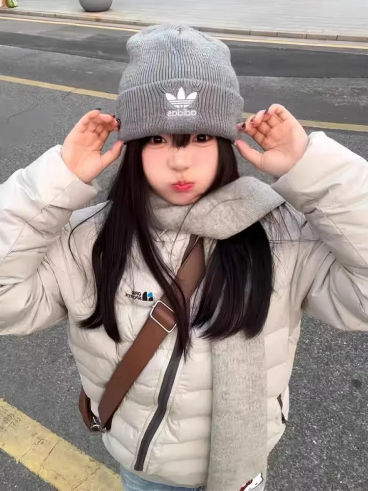 Lightweight Hooded Zipper down Jaet Men's Winter Windproof Warm Thin Cotton Coat Youth Casual Sle Polyester Fiber Filling