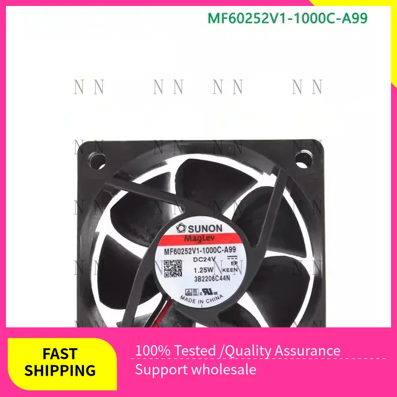 

GGT ДЛЯ SUNON MF60252V1-1000C-A99 24 В 1,25 Вт 6025 6 см 4500 об/мин магнитный охлаждающий вентилятор
