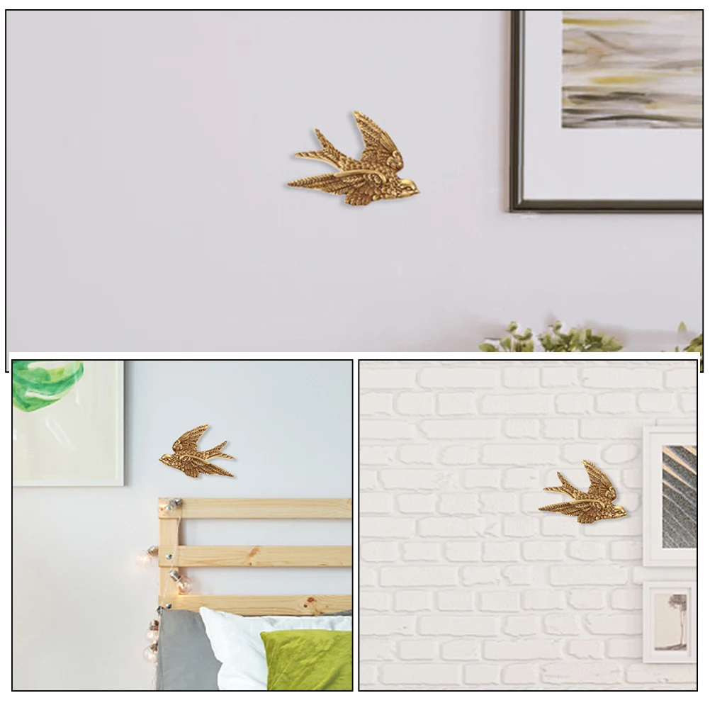 

3 Pcs Wall Decor Indoor Craft Home Decoration Swallow Ornament Pendant Mural Hanging Room Accessories
