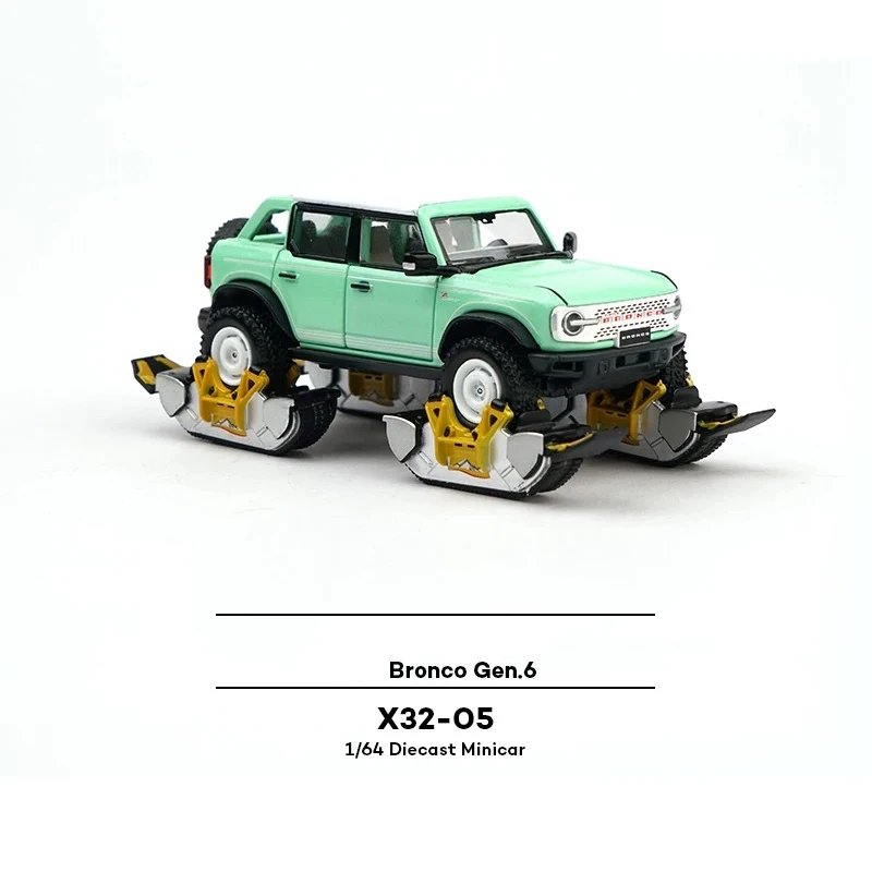 XCARTOYS 1:64 Scale Bronco Gen.6 X32-05 Alloy Car Model For Collection Display & Holiday Gifts Toys