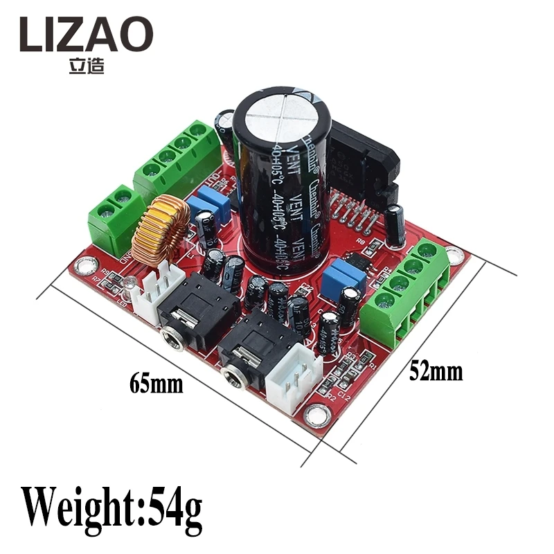 LIZAO TDA7850 4×50W Power Amplifier Board, Fever Grade 4-Channel Audio Amp Module with ELNA Capacitors & 10000UF Capacitor