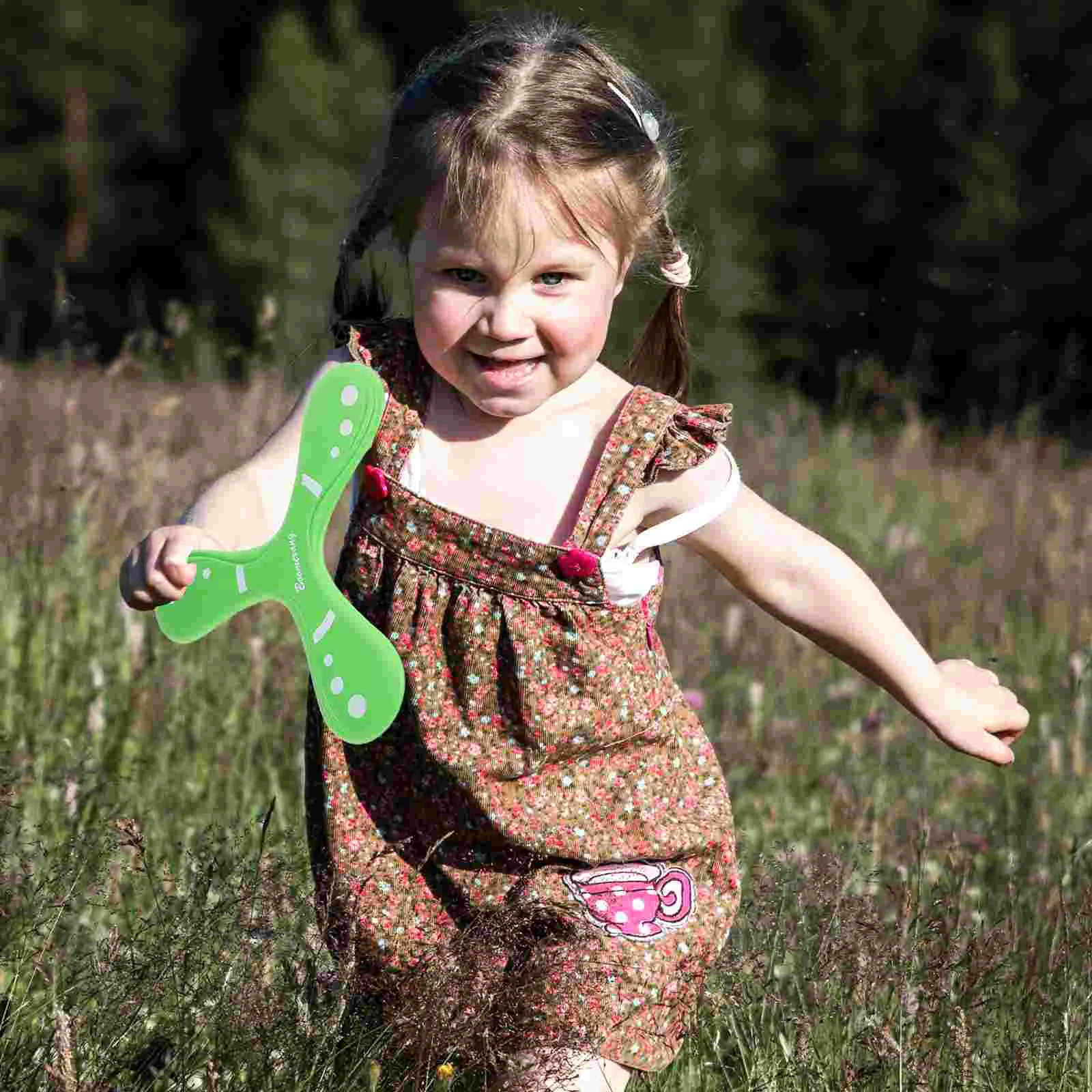 Lanciare Catch Boomerangs Giocattoli per bambini Gioco all'aperto Esercizio sportivo Volare