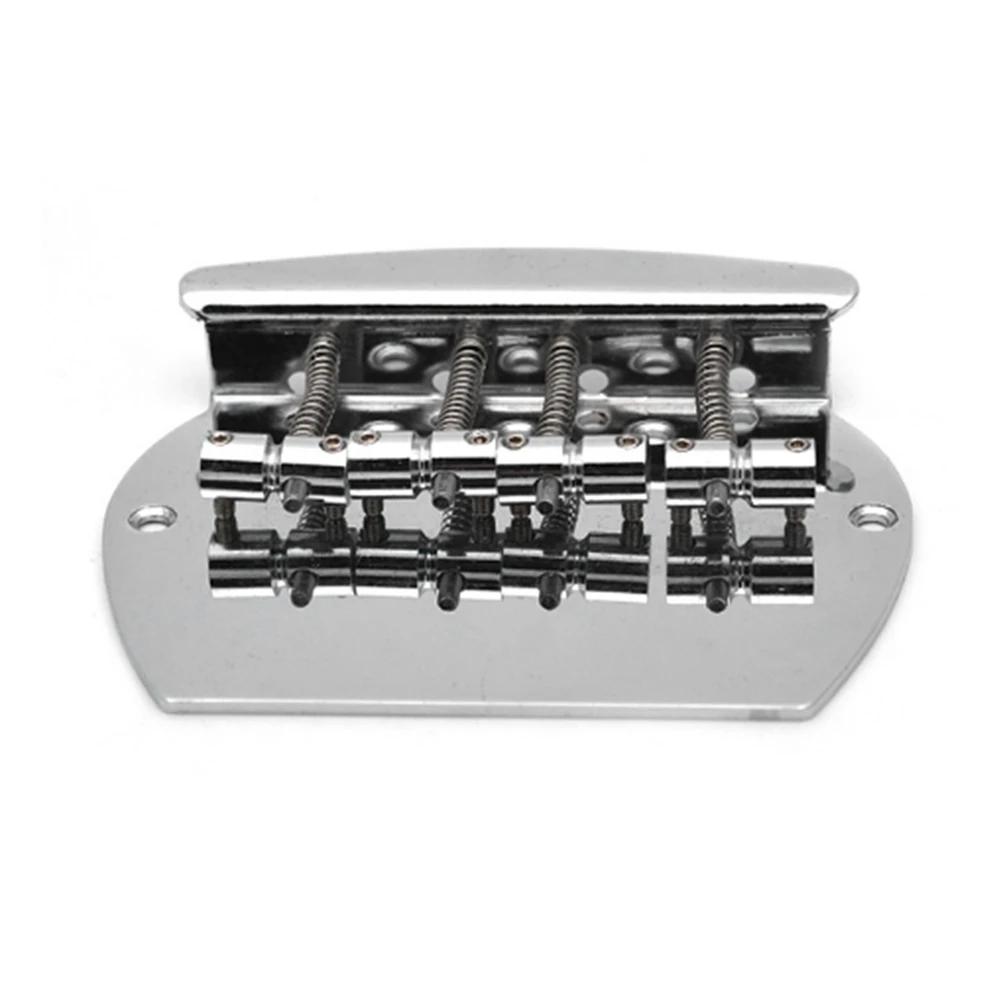 CGDS-Electric Guitar Pull Plate PB Bass Bridge 4-String Semi-Circular Large Bass Lower Saddle Straight Code Metal Pull Plate