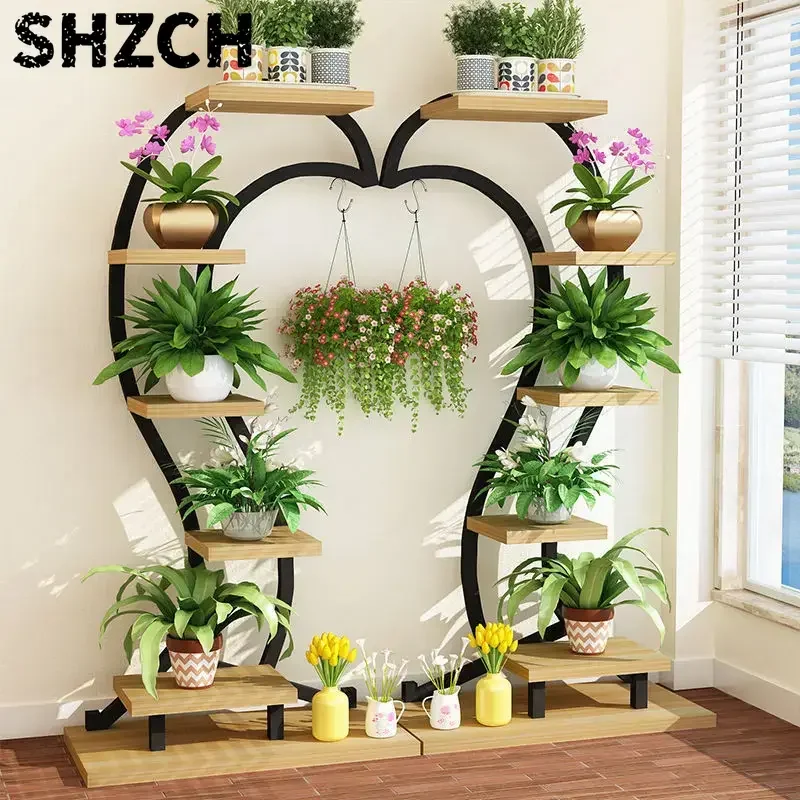 Creative Metal Display Stand Multi-layer Shelf Wrought Iron Indoor Plant Stand Flower Pot Stand
