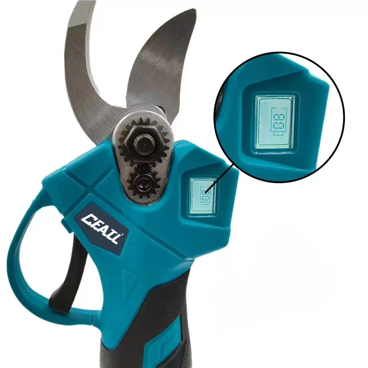 

️Wireless Electric Scissors 18V Battery Garden Fruit Tree Pruning Machine LED Display 30mm Rechargeable Electric Scissors