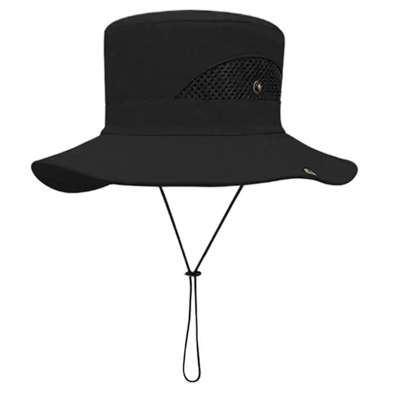 

Fishing Hat for Men Wide Brim Outdoor Bucket Hats Breathable Mesh Cloth Outdoor Equipment for Camping Fishing Hiking Traveling