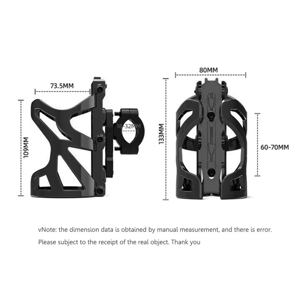 Suporte universal para bebidas de motocicleta, suporte para garrafa de água de bicicleta 360 °   Gaiola de montagem de garrafa de água de bicicleta rotativa acessórios de ciclismo