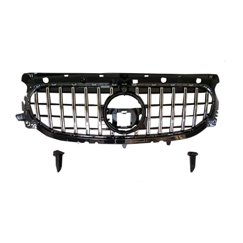 Car Front Bumper Racing Grilles GT Style For Mercedes Benz GLA Class Sport H247 GLA 200 250 2020-2024 ABS Tuning Body Kits