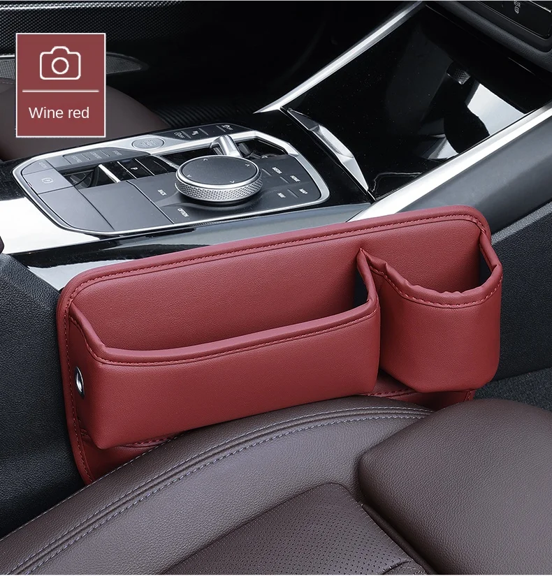 Autositz-Lücken-Organizer, multifunktionale Konsole, Fugenfüller, seitliche Aufbewahrungsbox mit Getränkehalter, Aufbewahrungstasche für Kleinigkeiten, Zubehör – Detail 15