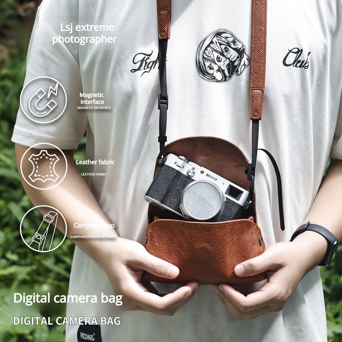 Camera bag Suitable for Sony RX100m Fuji X100v 100vi X Half Canon IXUS175 180 185 190 Panasonic LX10 Nikon A10 S700