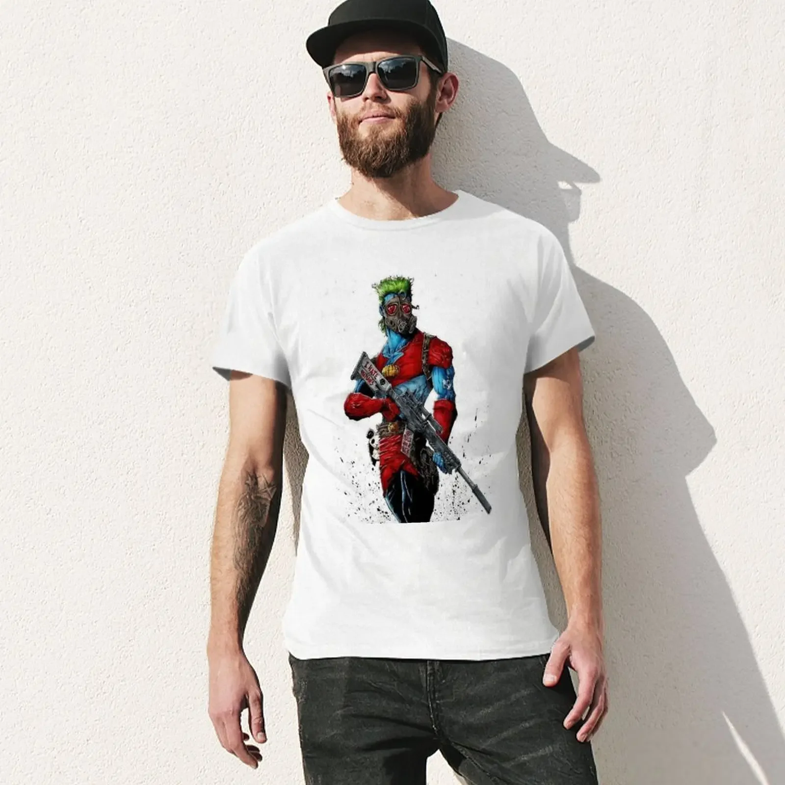 Captain Planet 2042 t-shirt manica corta t-shirt estiva t-shirt in cotone da uomo