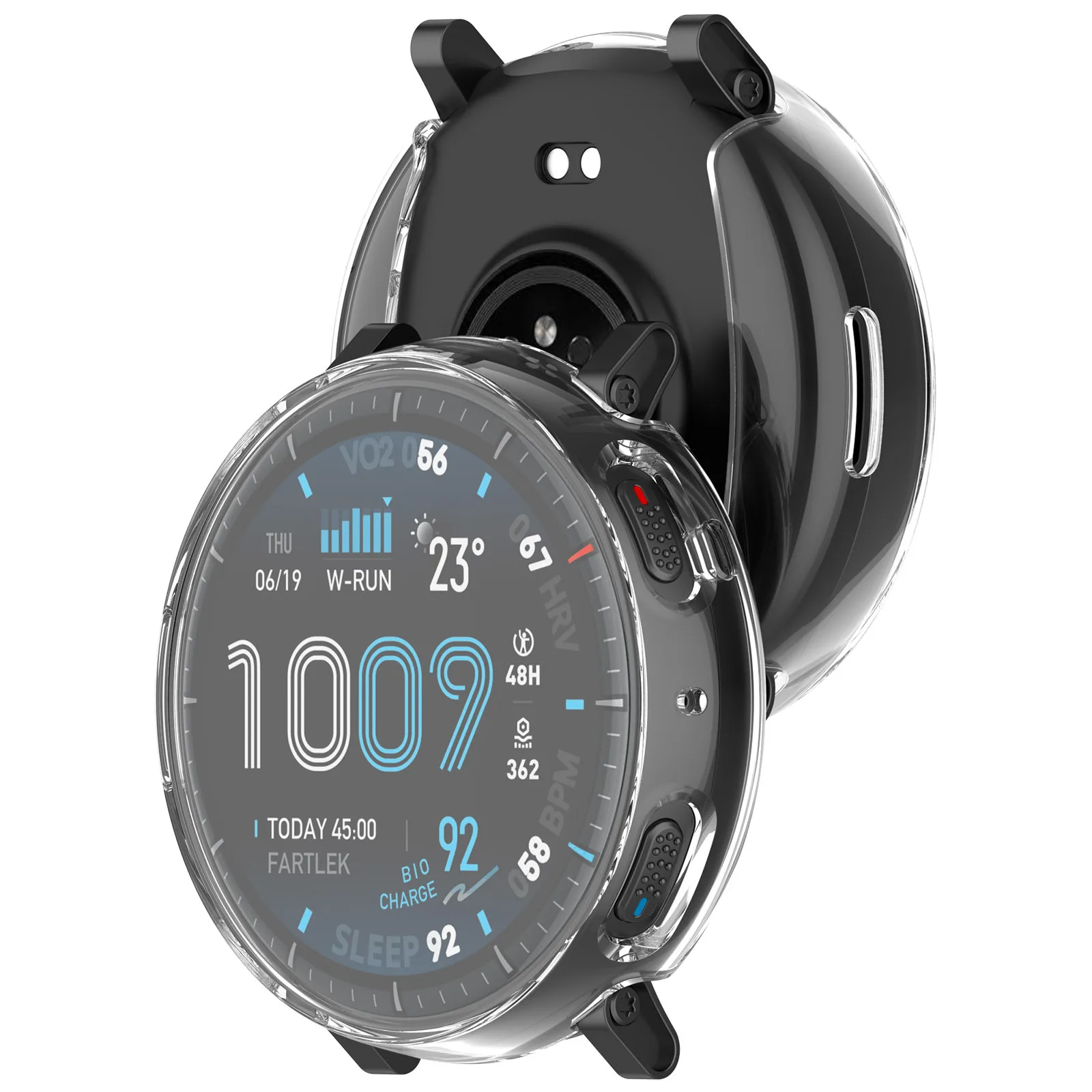 Screen Protector Case For Amazfit Active Max TPU All-Round Protective Cover For Amazfit Active Max Smartwatch Shockproof Shell