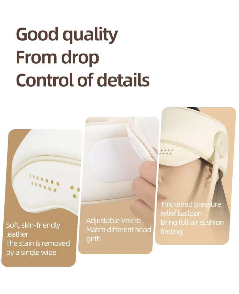 Professional Service  2 in 1 Head Eye Massager with Air Pressure Heating Pain Relief Relaxing  Three-stage Regulation Massage