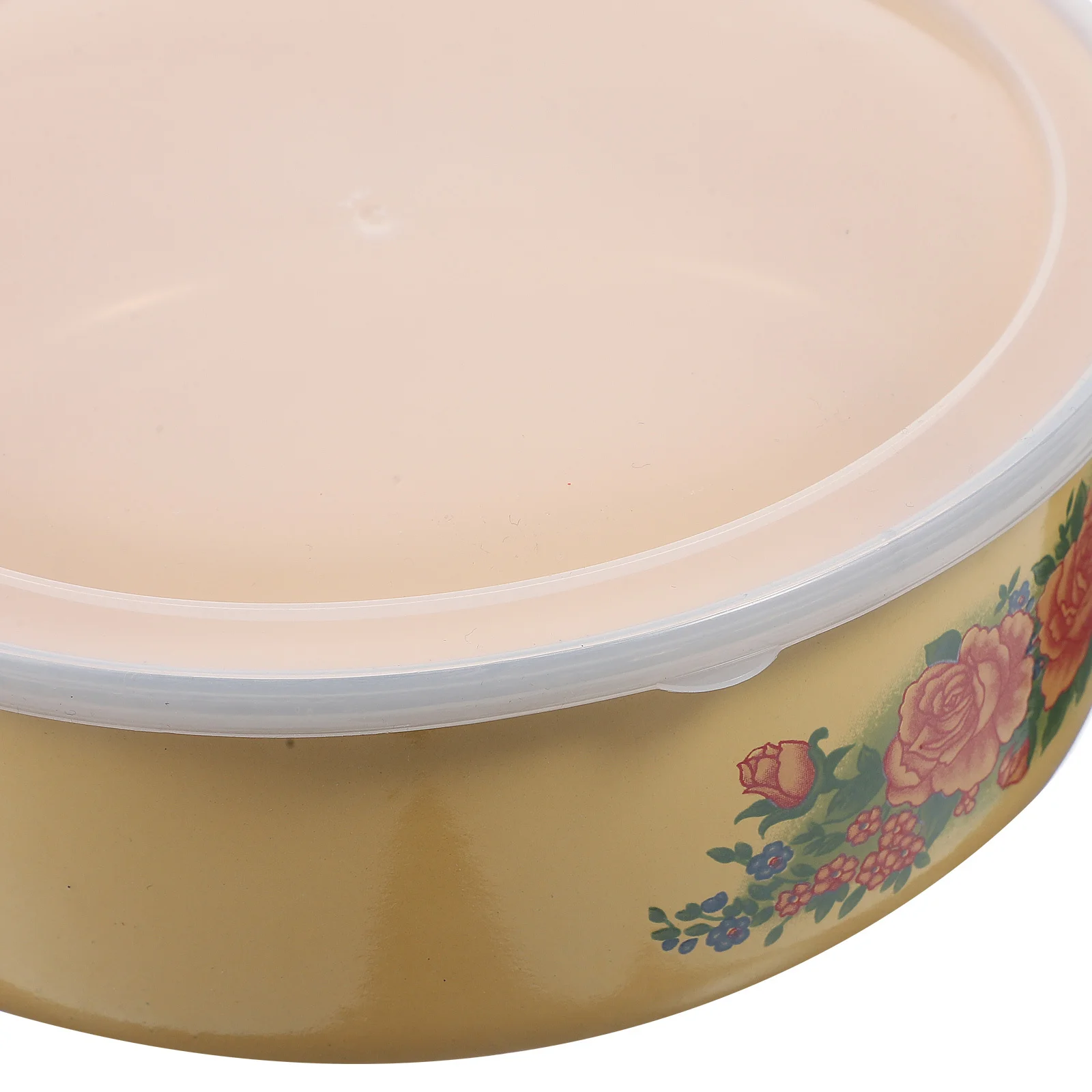 

5pcs Instant Noodle Bowls With Lids Reusable Enamel Food Containers Deep Soup Salad Rice Bowls Household Kitchen Set