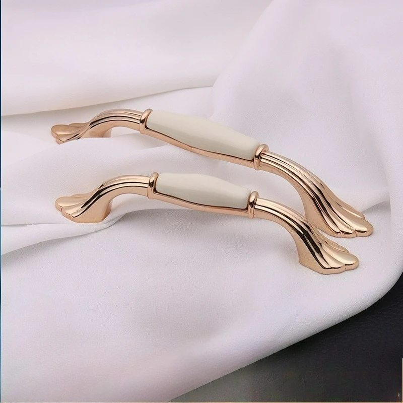 

European Style Cabinet Door Handle, Zinc Alloy Furniture Hardware Handle, Retro Cabinet Door Drawer Cabinet Handle