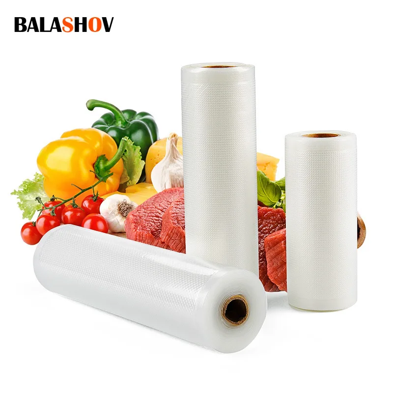 Vacuum Food Roll Bag Vacuum Plastic Bag Food Storage Saver Bag15*500cm for Vacuum Packing Machine Packaging Kitchen Accessories