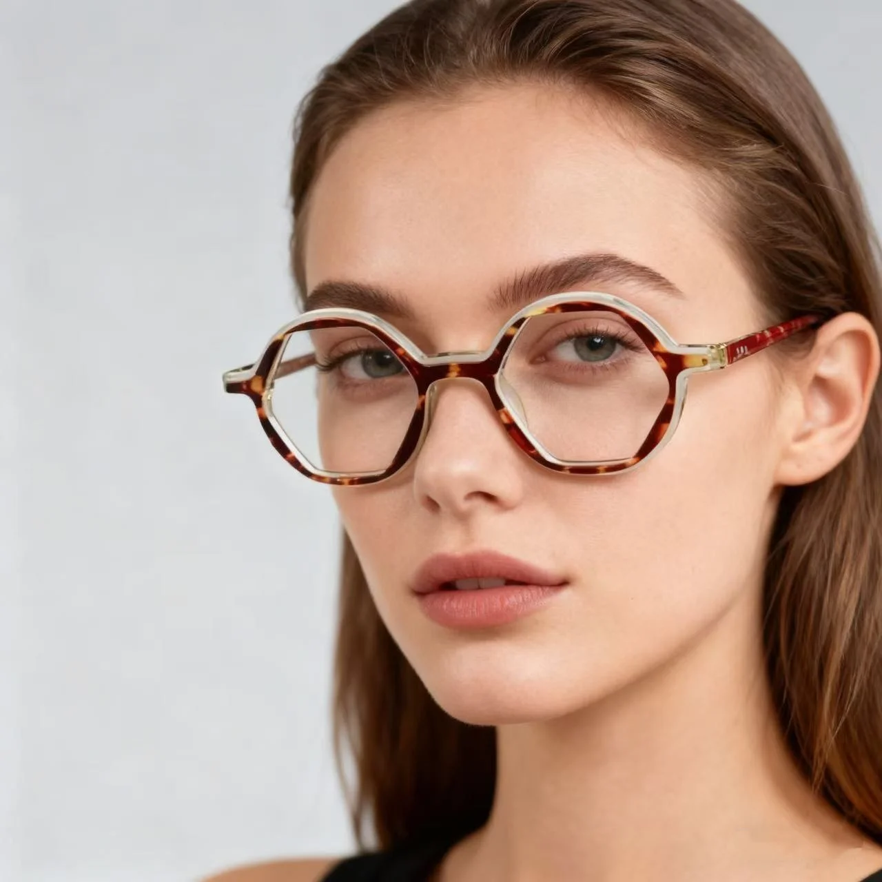 إطارات النظارات النسائية خلات مكافحة الضوء الأزرق إطار نظارات مربع للرجل قصر النظر نظارات البصريات النظارات الطبية