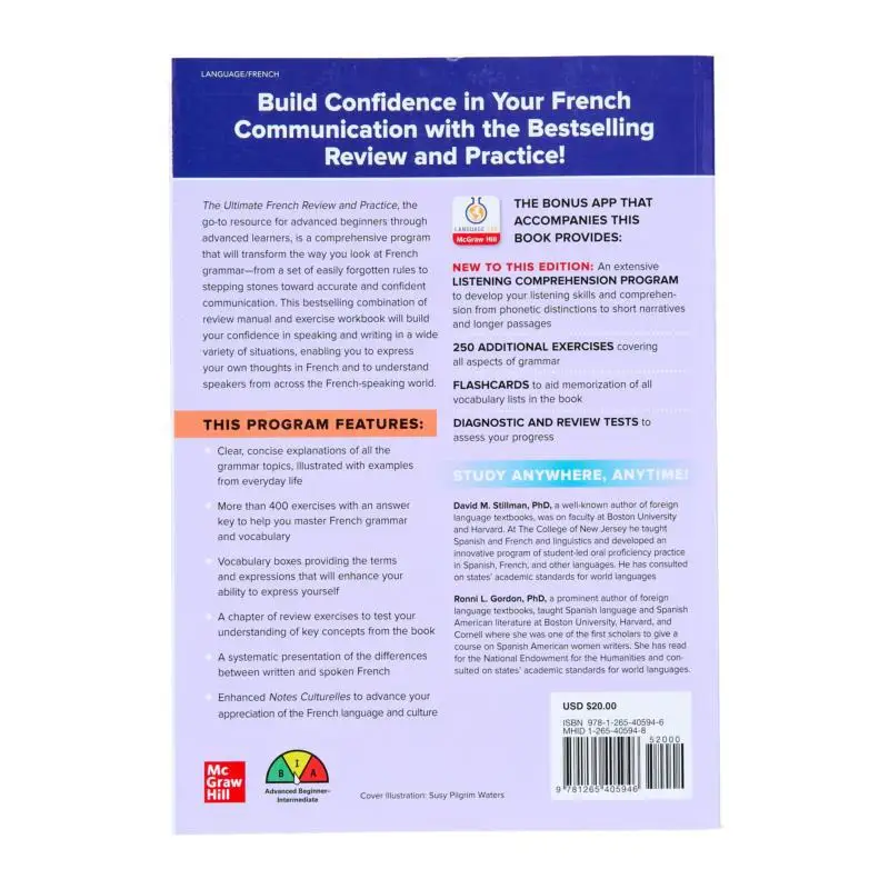 The Ultimate French Review And Practice Premium Fifth Edition David Stillman And Ronni Gordon McGrawHill 9781265405946 Book