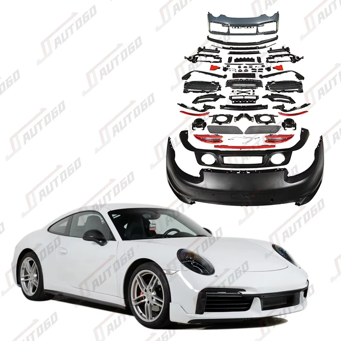 

STLF Factory Bodykit for 911 991 11-17 Carrera 4 Cabriolet S 3.0T 3.8T 3.4L 3.8L GT3 RS Turbo Upgrade 2024 992 Bumper Assembly