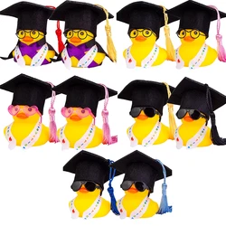 2 Set Graduatie Rubberen Eend, Auto Eend Afstudeergeschenk Met Kwastjes Voor Kinderen Student Klassikale Feestartikelen