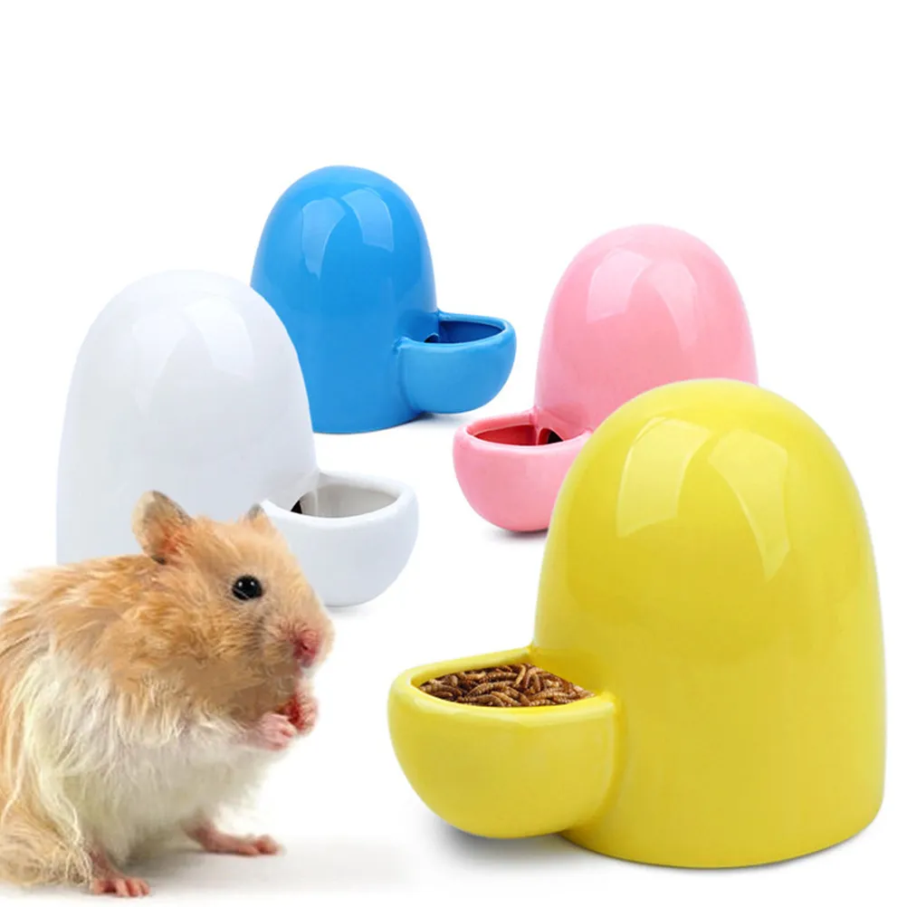 200Ml Ceramic Automatic Pet Feeder for Small Pets Rabbit Hamster Cat Water Dispenser Food Bowl Eco Friendly Bright view 5