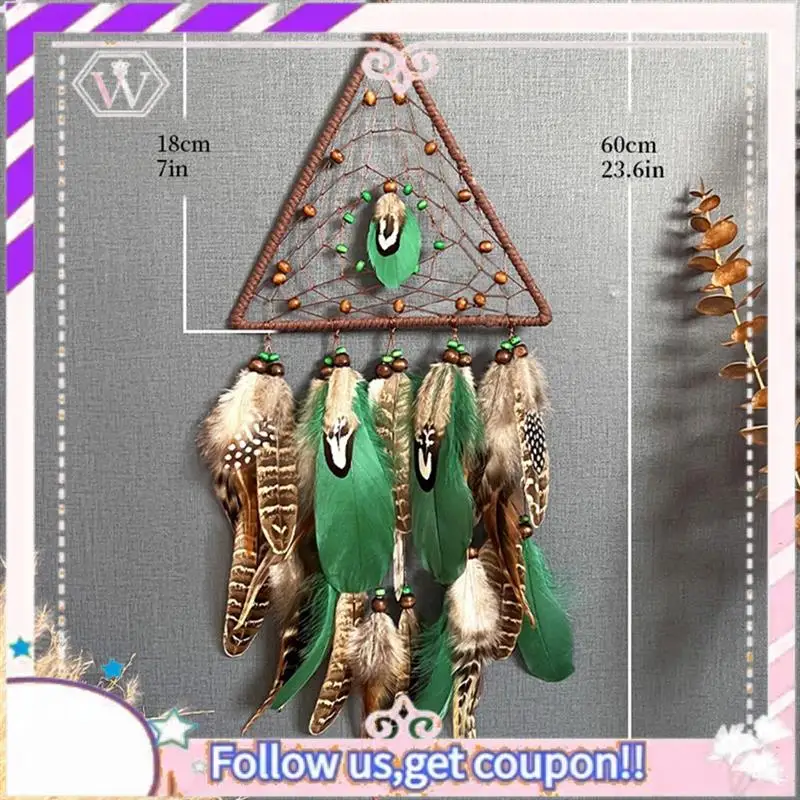 プレミアムドリームキャッチャー、手作りの羽の装飾、壁掛け装飾用ドリームキャッチャー、家の装飾ウェディングパーティーギフト