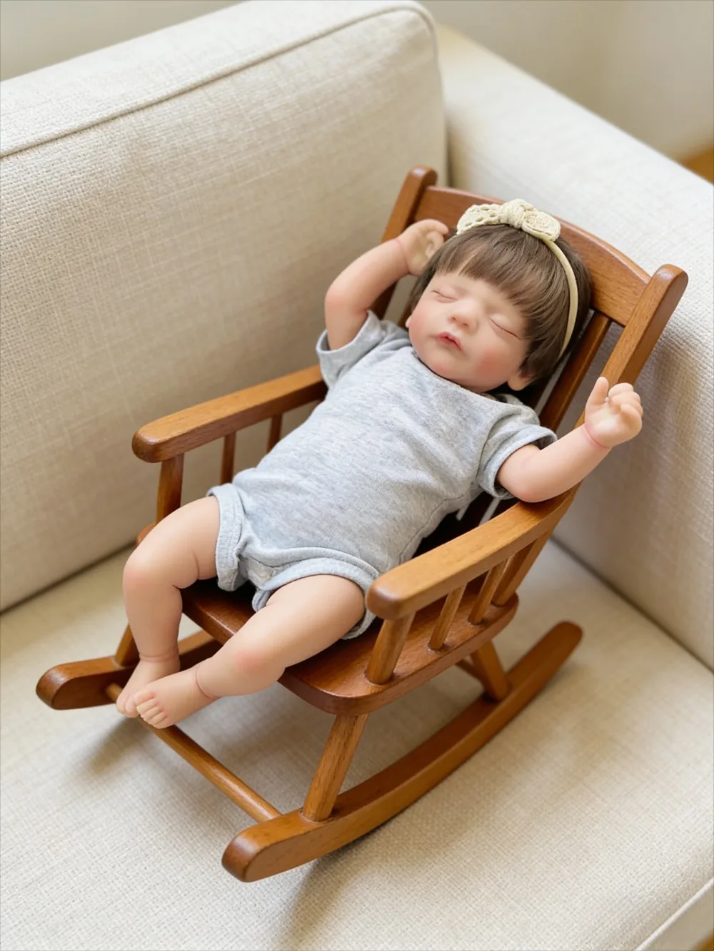 43CM Reborn Babypoppen Sam Slapen Pasgeboren Baby Handgeschilderd met Details Aderen Mu soias Bebe Reborn Speelgoed Cadeau voor Kinderen