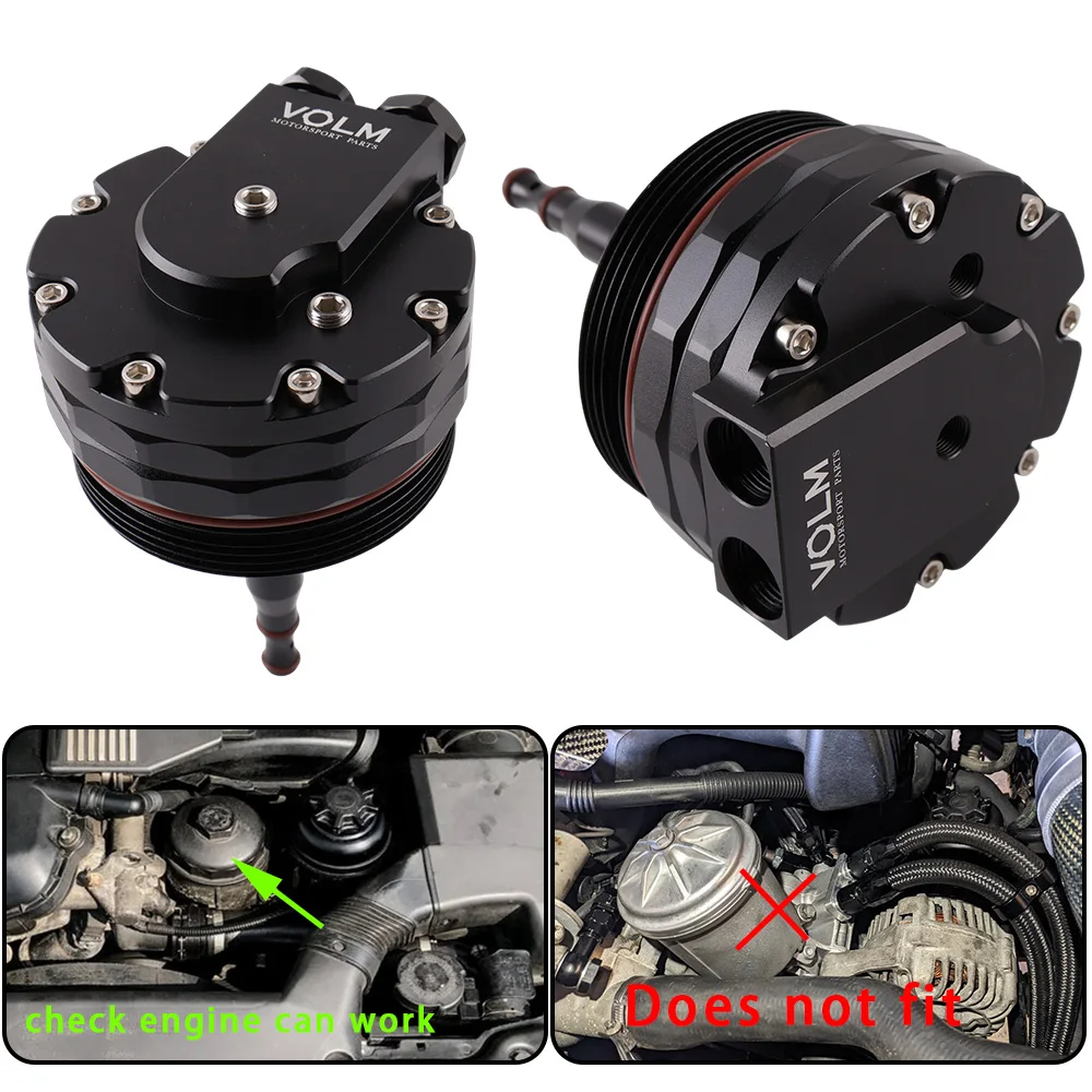 Oil cooler Filter Lid cover cap AN10 Fittings & 2 Sensor Ports For BMW M52 M54 M56 E46 E39 E60 E61 X3 X5 Z3 Z4 328i 325i 525i