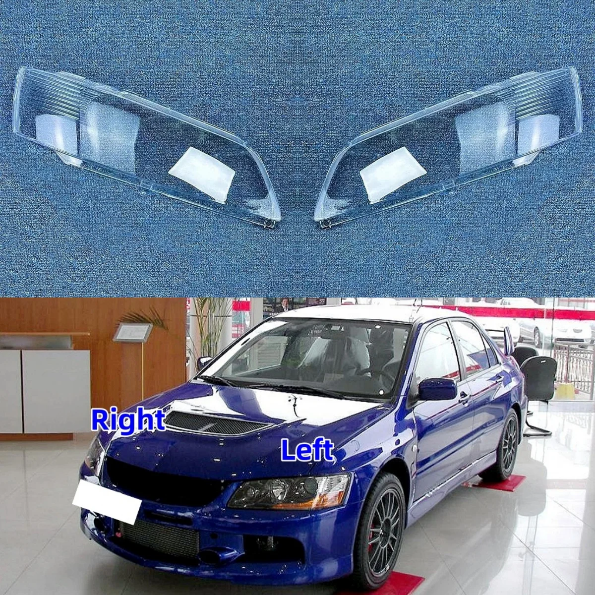 

Для Mitsubishi Evolution EVO 9 поколений IX CT9A 2004 2005 2006, корпус автомобильной фары, прозрачный абажур, крышка объектива