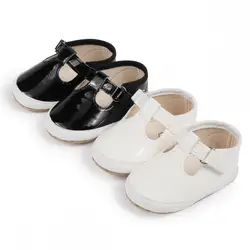 Frühling Herbst neue weibliche Baby Kleinkind Schuhe Neugeborenen ersten Tag Pu Prinzessin Schuh Baby weiche rutsch feste Baumwolle Schuhe unten flache Sohle