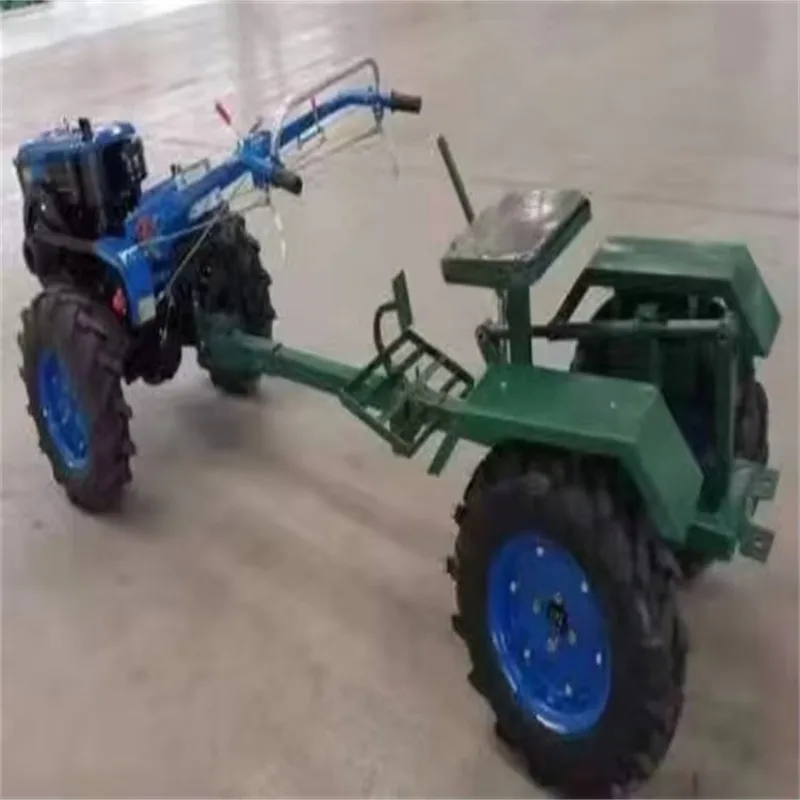High Productivity Walk-Behind Tractor Double-Share Plow Disc Cart Seat Traction Link Farm Tools Including Engine Core Components view 3