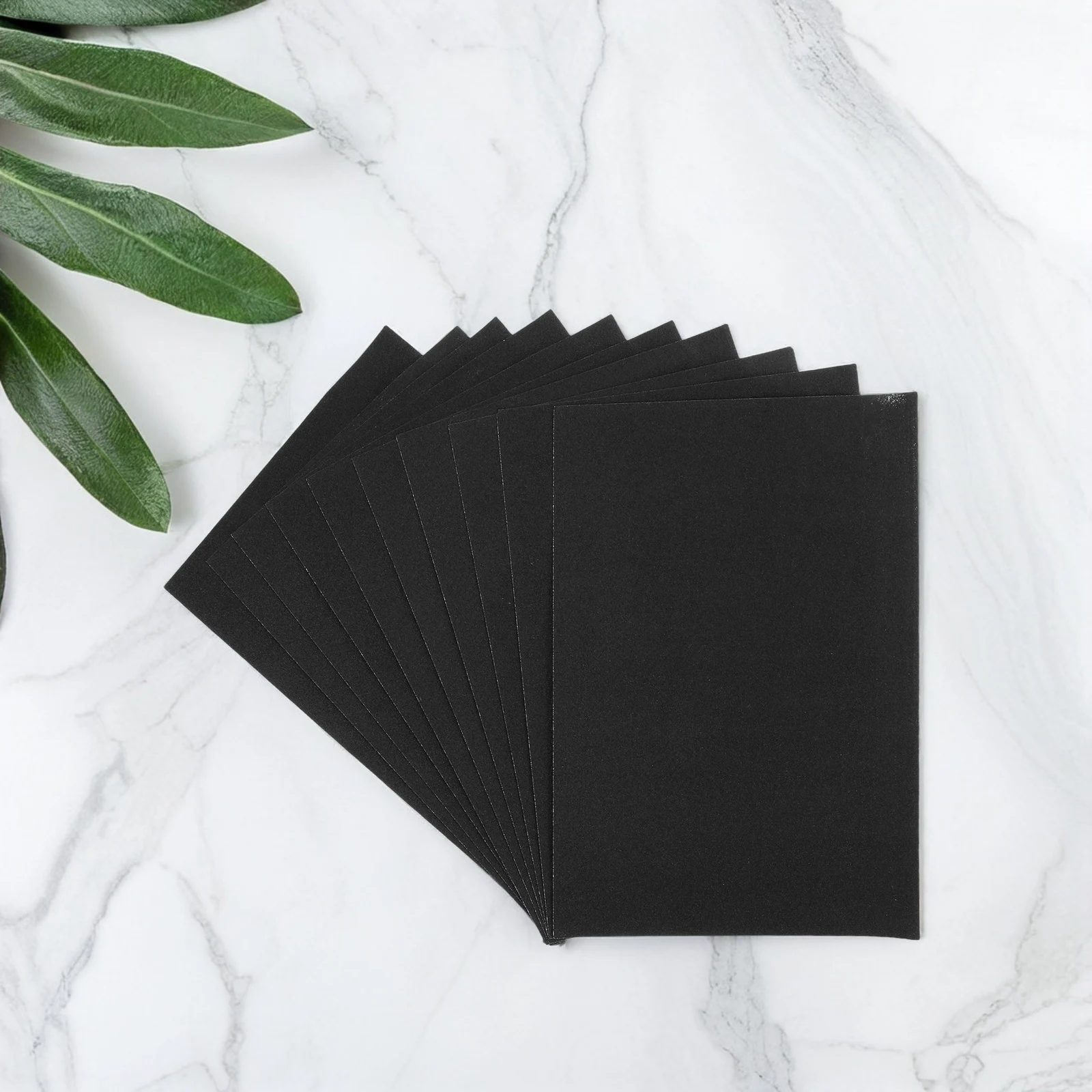 

10pcs Sand Painting Paper Sandpaper Black Craft Oil Pastel Drawing Supplies Sketch Pad Kids Educational Toys Hobbies