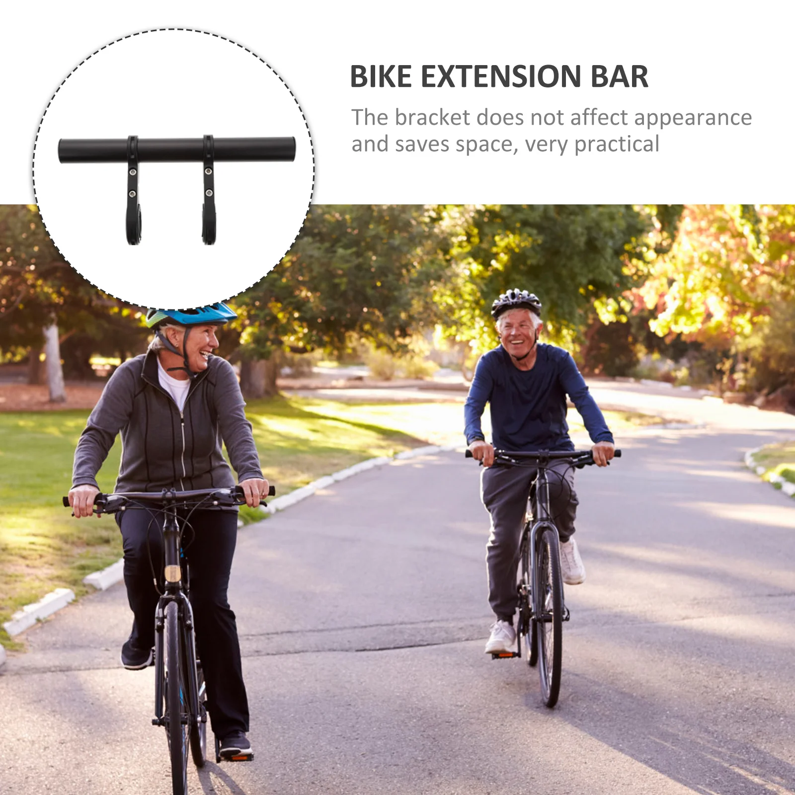1Set Bike Handlebar Extender Multi-Function Extension Bracket Durable Lightweight Easy Install Stable Navigation Support