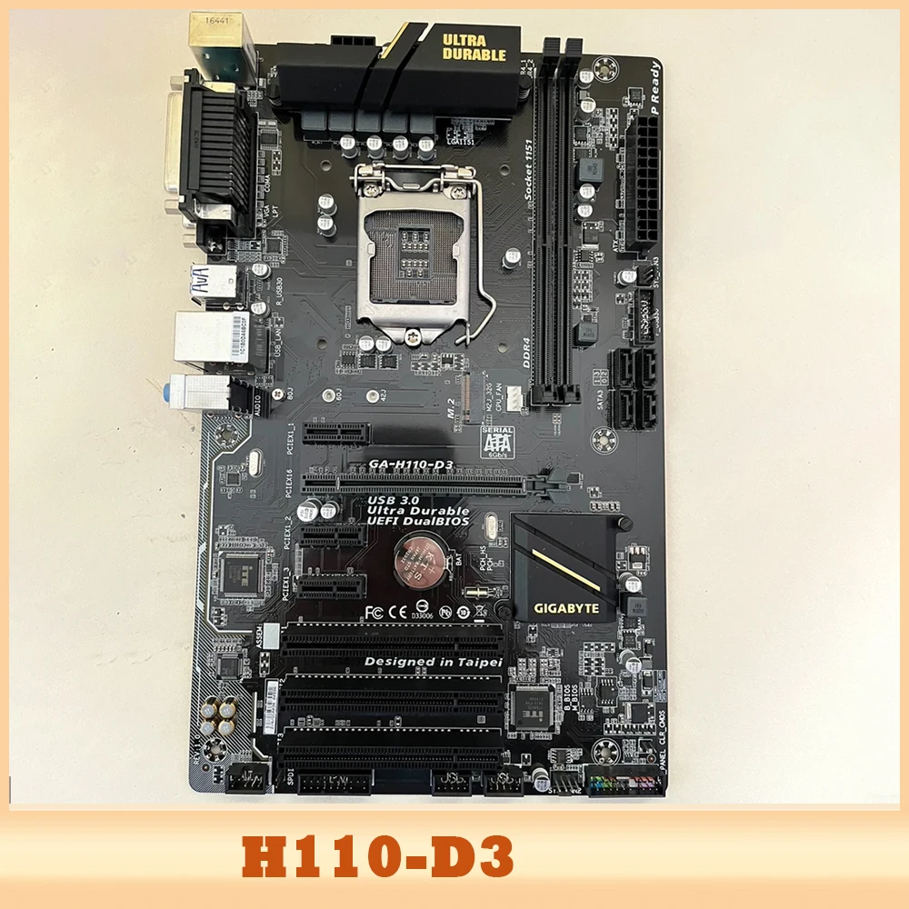 

Серверная материнская плата GA-H110-D3 поддерживает процессоры поколения 6-7 H110-D3.