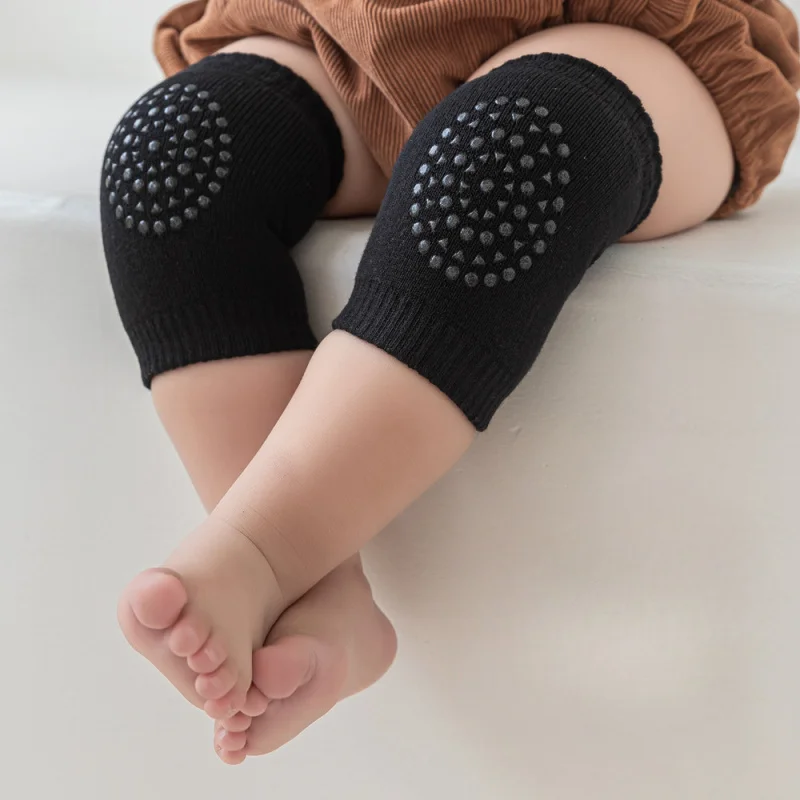 وسادات جورب ناعمة للركبة للأطفال من تيري - نمط صيفي، مثالية للرضع الزحف/المشي، حماية للساق صديقة للبشرة