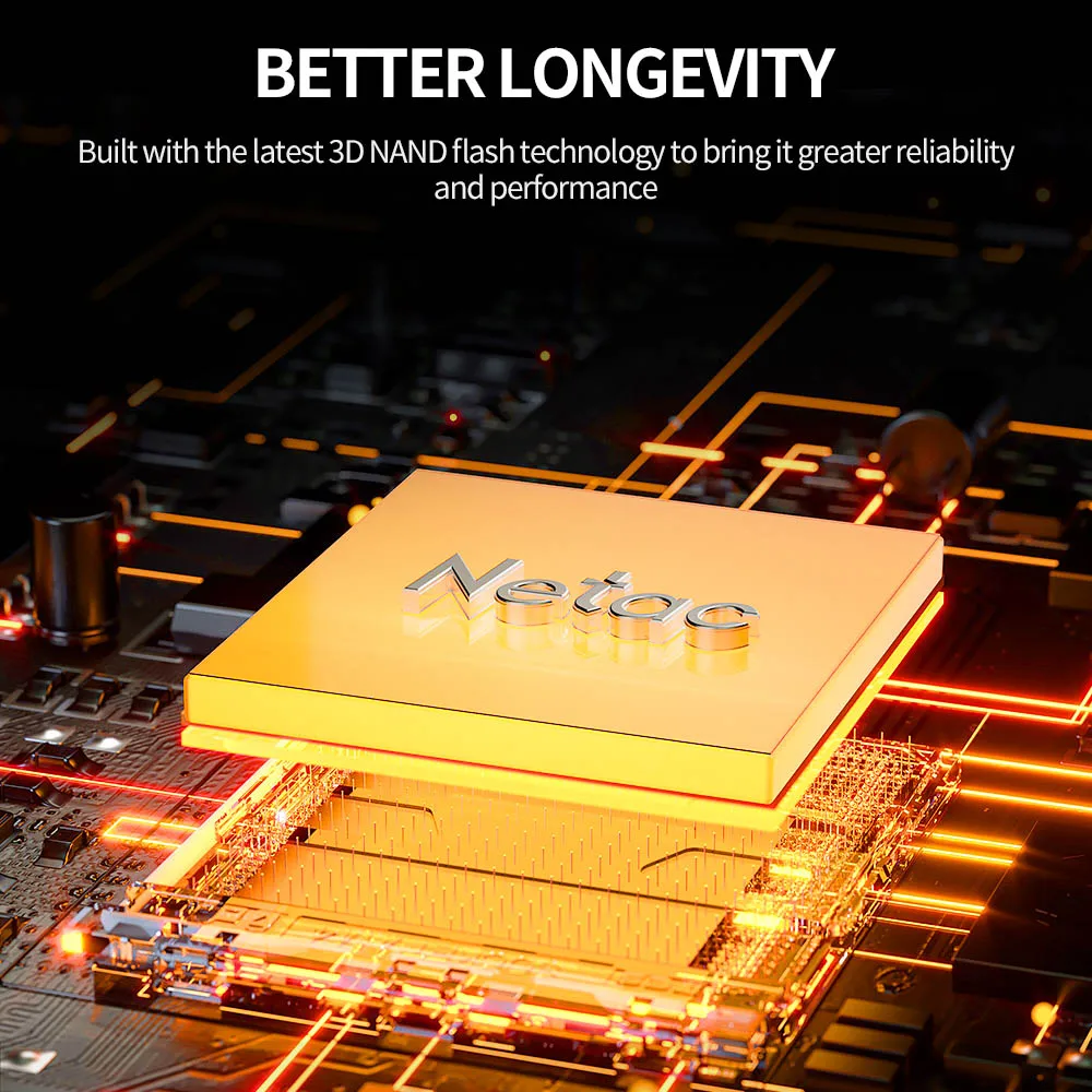Netac-Disque SSD NVMe M2, 1 To, 2 To, 4 To, PCIe4.0, M.2 2280 DRAM, Cache, Disque SSD interne, NVMe SSD pour PS5 Desktop