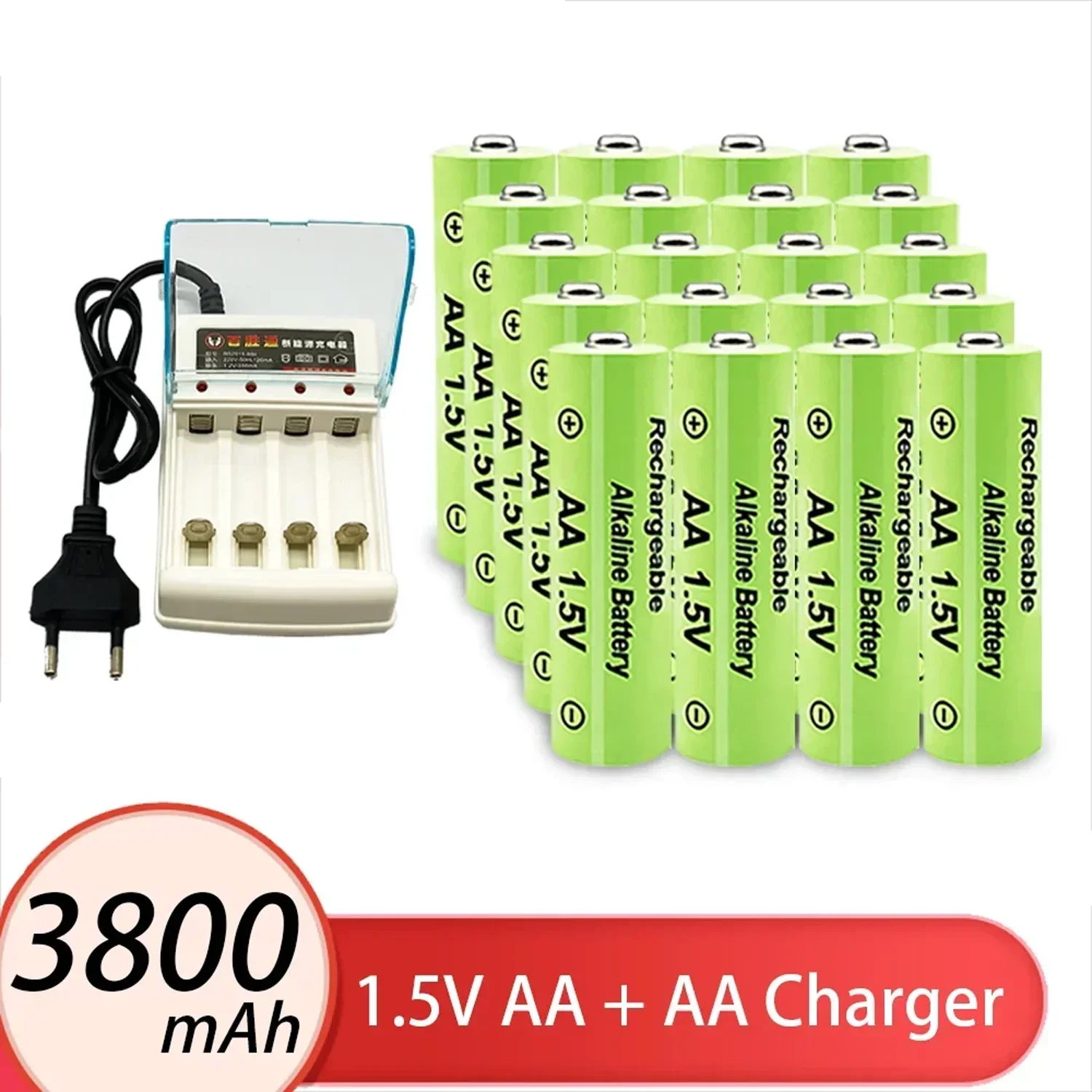 1.5V AA 3800mAh NI-MH Rechargeable Battery 1 5v recharge battery aa Torch Toys Clock MP3 Player Wireless Keyboard Wireless Mouse