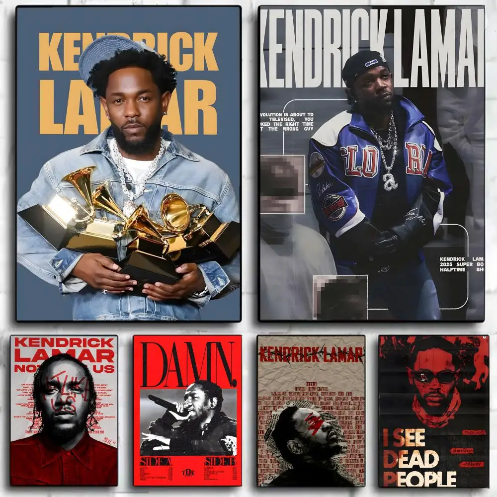 Rapper K-Kendrick Lamar Poster Canvas Wall Art Print Poster Decorative Mural Home Decor Gift Unframed