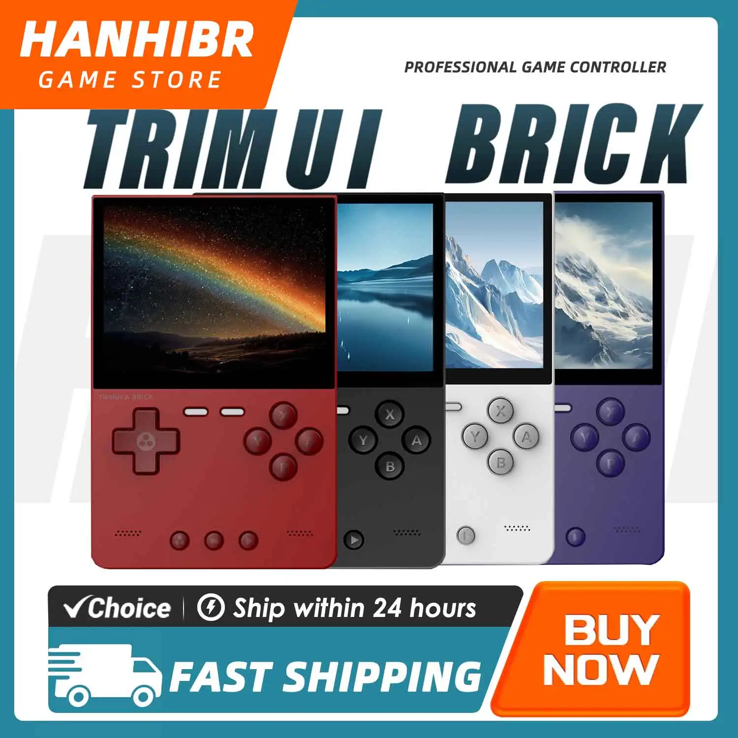 Console de Jogo Retro Portátil TRIMUI BRICK, Console de 3.2" com Tela IPS 1024x768, LED, Teclas Gratuitas, Bateria de 3000mAh, WiFi, Presente para Amantes de Jogos