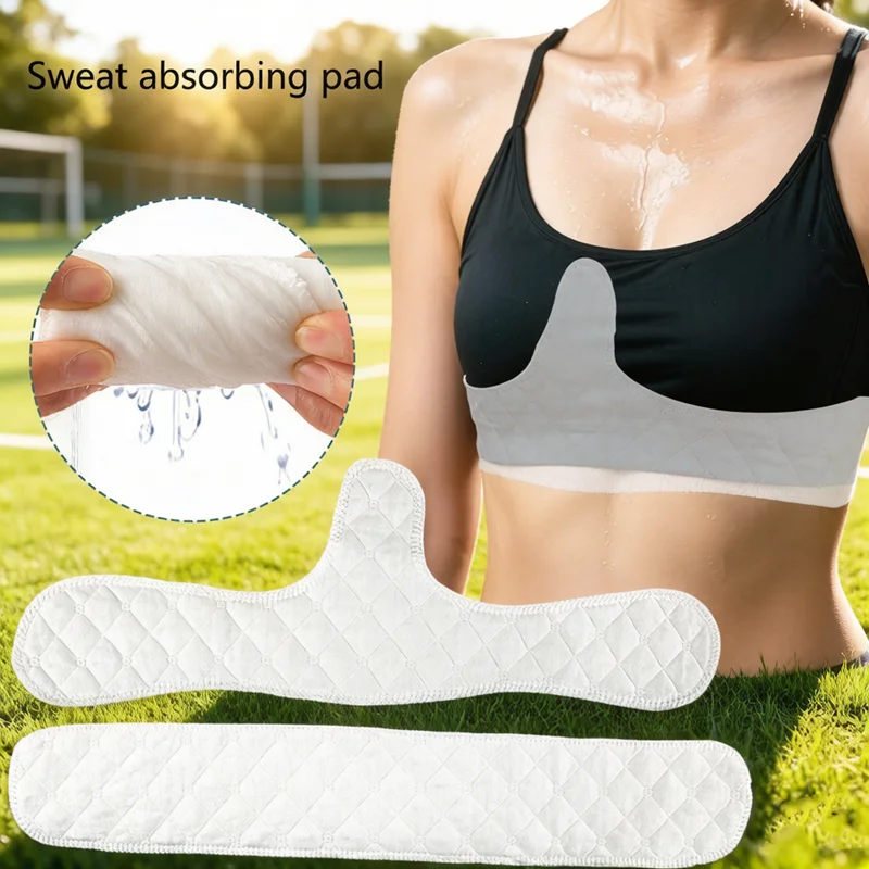 

2026 NEW Washable Reusable Adhesive Sweat Absorbing Cotton Pads Large Size Underarm Liners For Sports Underwear Sweat Protection