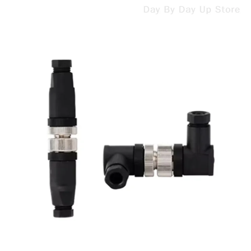 1 قطعة M12 الاستشعار موصل 3/4/5 دبوس ذكر/أنثى مستقيم/الزاوية اليمنى الطيران التوصيل التشفير #4