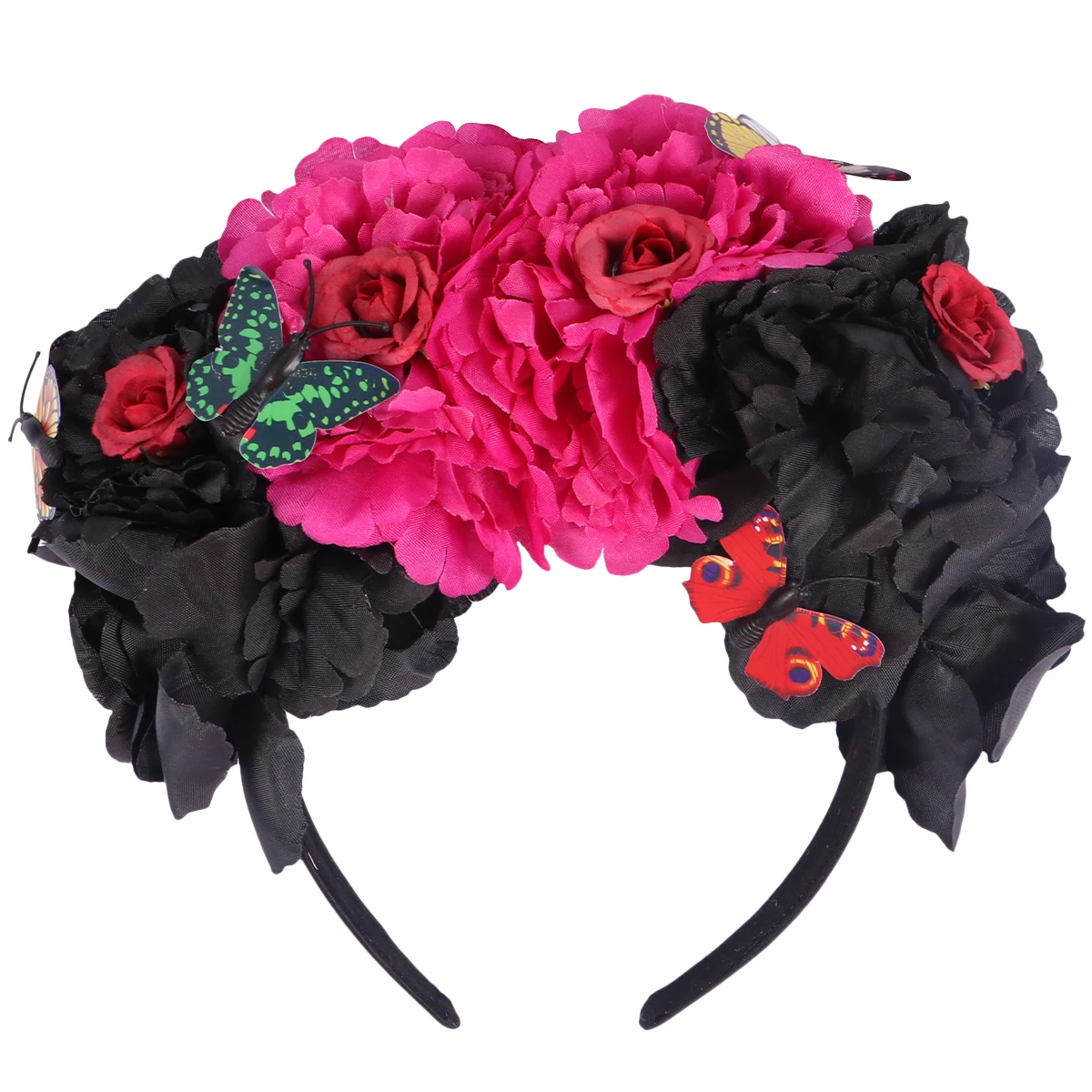 

Floral Butterfly Hairband Headpiece Beautiful Flowers Delicate Wedding Festival Photo Shoot Woman Costume Accessories Hair Tools