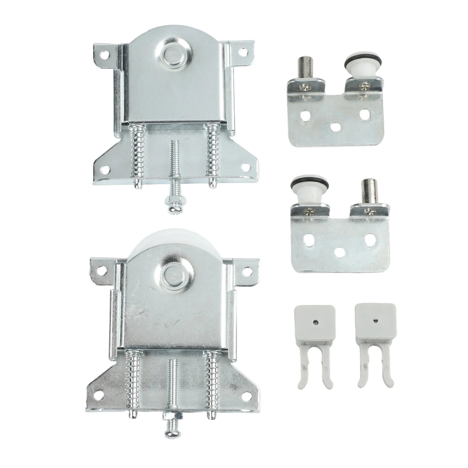 2PCS Cabinet Sliding Door Pulleys with Adjustable Wheels for Easy Assembly and Smooth Silent Operation Suitable for Wardrobes
