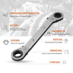 1pc 6-22mm Double Head Wrench Ratchet Spanner Set Rapid Adjustable Universal Spanner Mechanical Workshop Tool Bicycle Repair