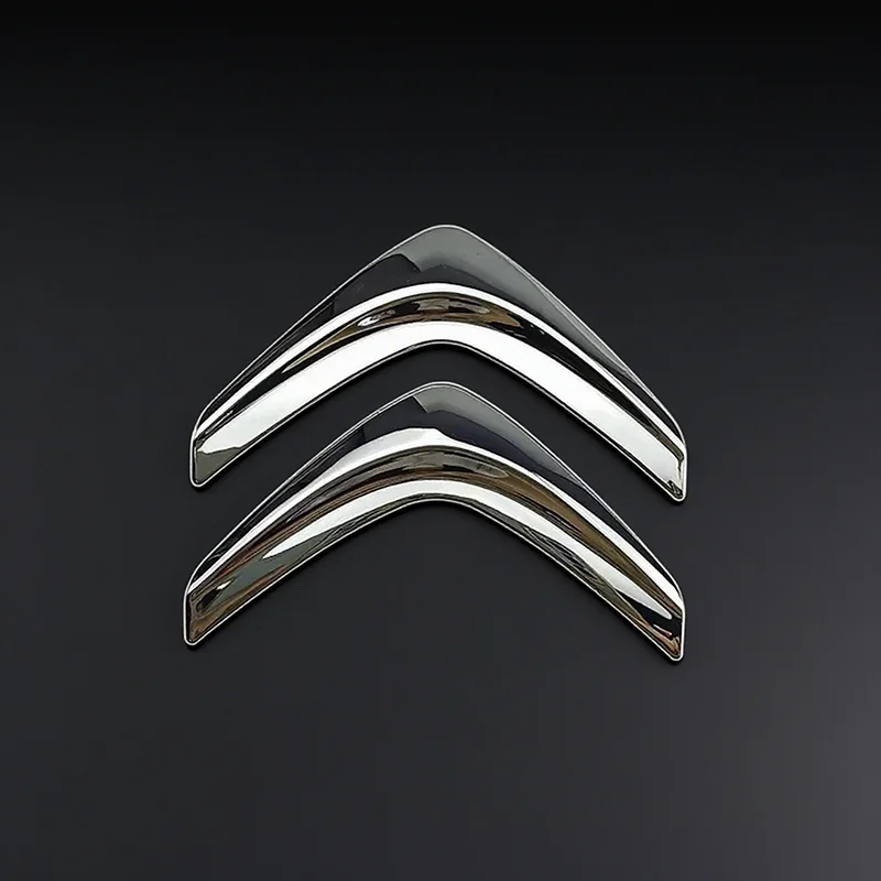 Logotipo trasero de Citroën de calidad OEM para C1 C2 C3 C4 C5 Berlingo Picasso ABS cromado emblema ajuste perfecto reemplazo de insignia de puerta trasera de maletero