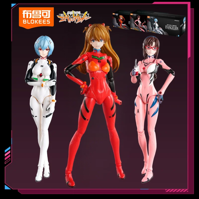 BLOKEES Neon Genesis Evangelion‌ Building Block Anime Cartoon EVA Cockpit Assembled Toy Model Desktop Ornaments Holiday Gifts